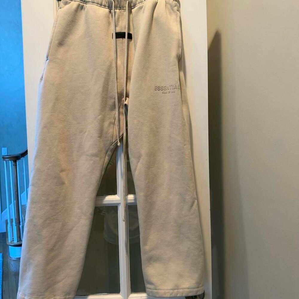 Fear-of-god Men's Cream and Tan Trousers